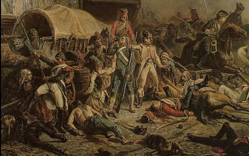 La bataille du Mans -  Peinture de Jean Sorieul (détail) 1852