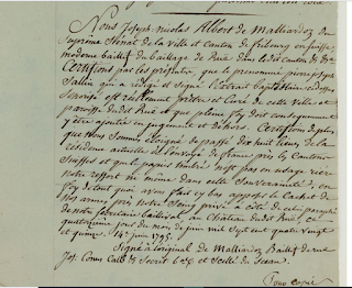 Copie de l’acte de naissance de Pierre Joseph Cottet (issue de son dossier de Légion d’honneur)