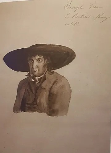 Joseph Vion, portrait de Louise de La Rochejaquelein