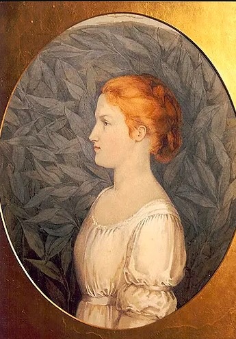 Frances à 17 ans peinte par la princesse Louise